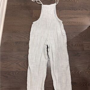 Aerie Striped Overalls